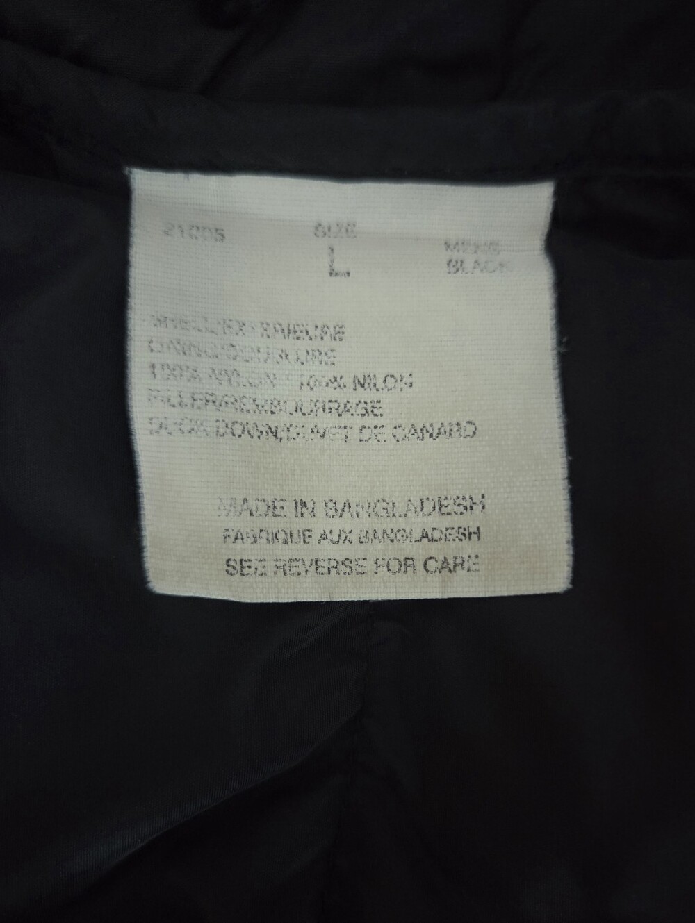 Vintage Woolrich Black Quilted Down Puffer Vest Jacket Mens Size Large - Picture 11 of 12
